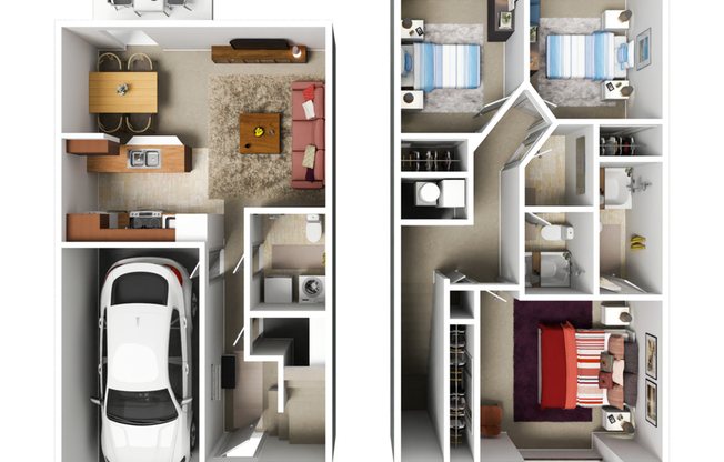 3 Bed, 2.5 Bath Townhome