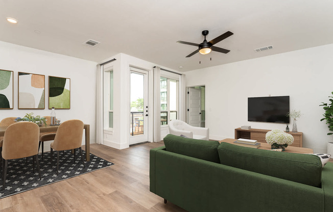 Living Room with Hard Surface Flooring