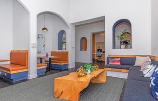a view of a living room