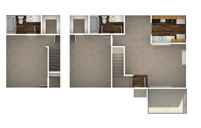 2 beds, 2 baths, 1,050 sqft, $975