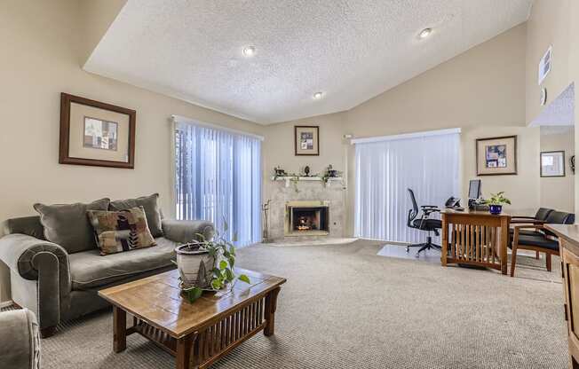 The Interior of the Leasing Office at Hilltop View Apartments