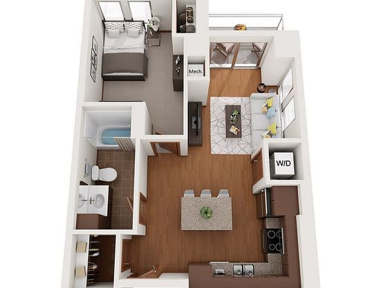 1 bed, 1 bath, 674 sqft, $1,895