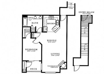 1 bed, 1 bath, 932 sqft, $1,725