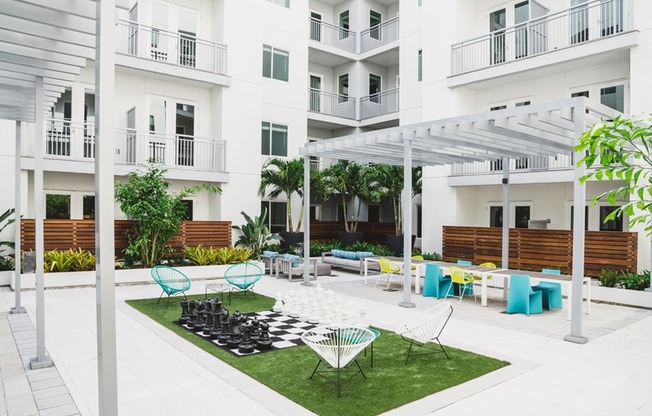 Make Dinner on the BBQ Grills, Play Outdoor Games, or Lounge in our Outdoor Active Courtyard