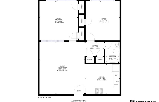 2 beds, 1 bath, 850 sqft, $1,995, Unit 306