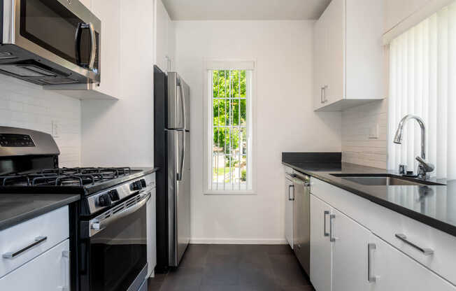 Kitchen with Stainless Steel Appliances