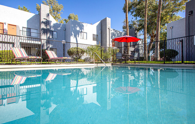 Pool at Acacia Hills Apartments in Tucson Arizona