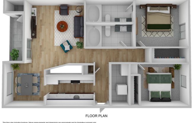 2 beds, 2 baths, 940 sqft, $1,575, Unit 18-14