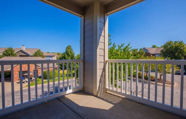 Balcony at Wynnewood Farms Apartments, Overland Park, KS, 66209