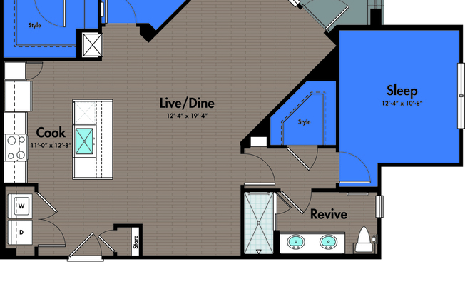 2 beds, 2 baths, 1,203 sqft, $1,568
