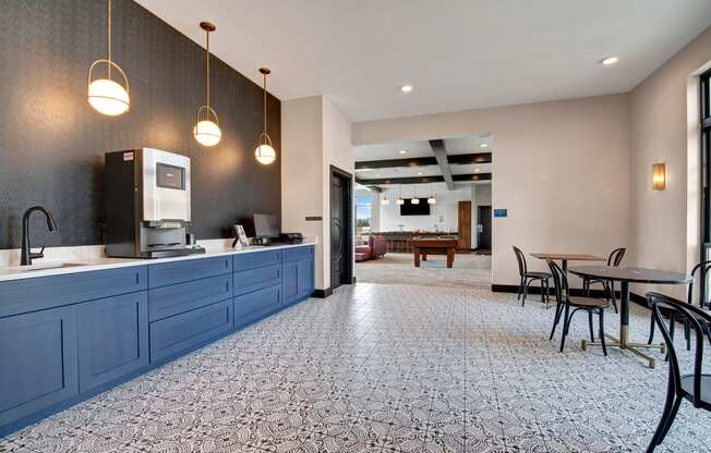 Coffee Station at The Lafayette Apartment Homes, Dean Weidner Real Estate Apartments for rent Fitchburg, WI