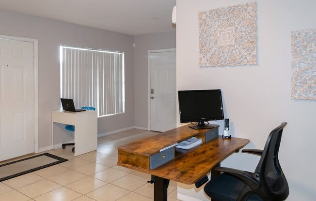 The leasing office at Park Apartments in Daytona Beach, FL