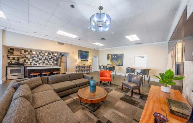 7th Floor Social Lounge at ELEVATE Apartment Homes