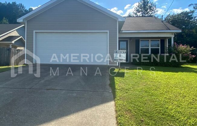 3 Bedroom 2 Bath Home in For Rent in Brookwood, AL!  Available to View with NOW!!!