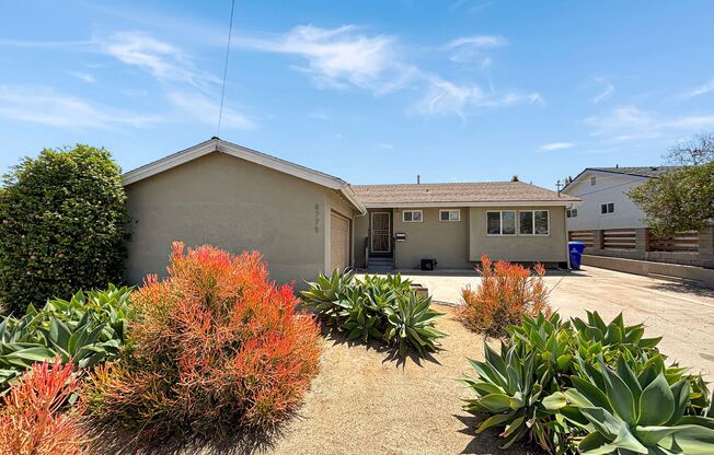 Stunning 3B/3BA House in Serra Mesa w/ 2 Car Garage, W/D & Private Turf Backyard!