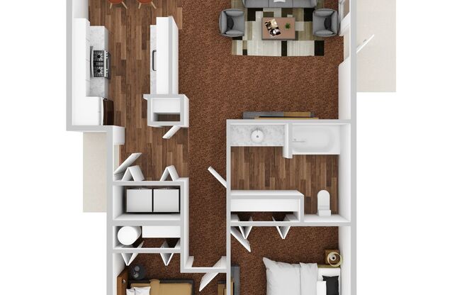 2 beds, 1 bath, 903 sqft, $1,550, Unit 192-201