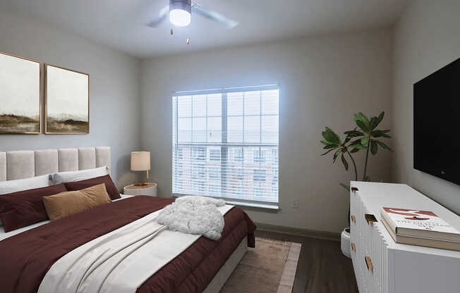 Bedroom with Hard Surface Flooring