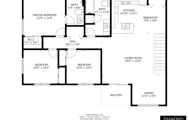 3 beds, 2 baths, $1,625, Unit 2764-02