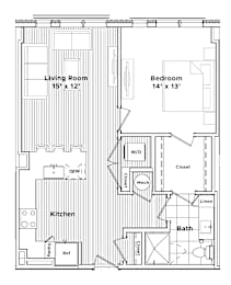 1 bed, 1 bath, 780 sqft, $2,693