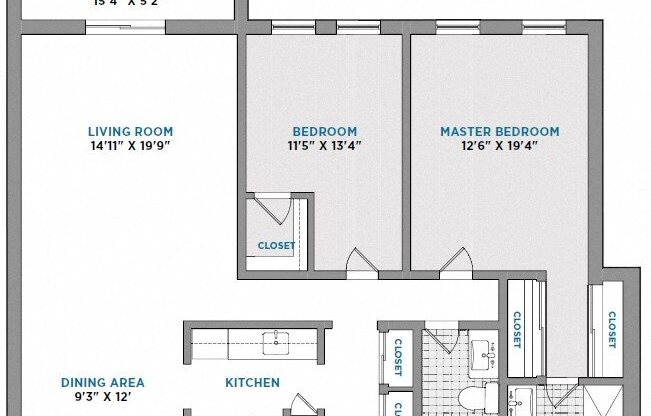 2 beds, 2 baths, 1,200 sqft, $2,360