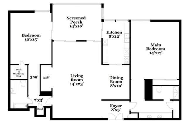 2 beds, 2 baths, 1,325 sqft, $3,500, Unit 305