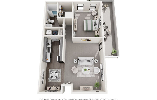 1 bed, 1 bath, 700 sqft, $1,350