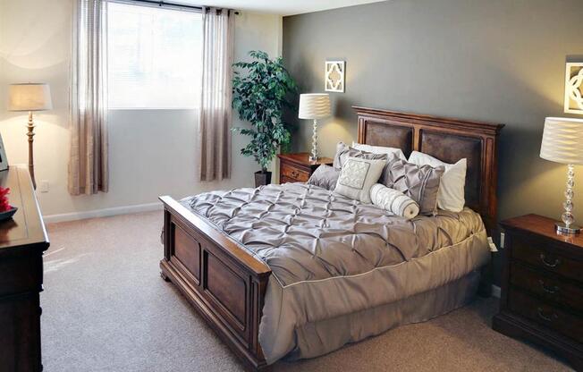 Bedrooms are spacious in each floor plan with plenty of natural light.