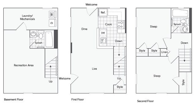 2 beds, 2 baths, 1,070 sqft, $3,340