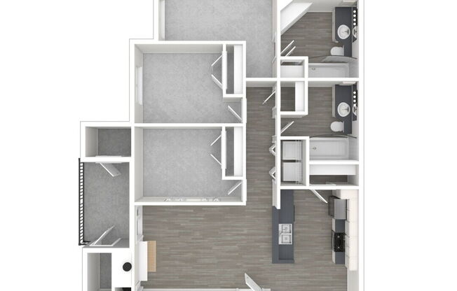 3 beds, 2 baths, 1,257 sqft, $2,395