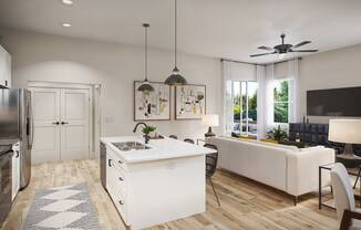 1 Bedroom Kitchen at Solstice Marana Apartments in Tucson Arizona 2024