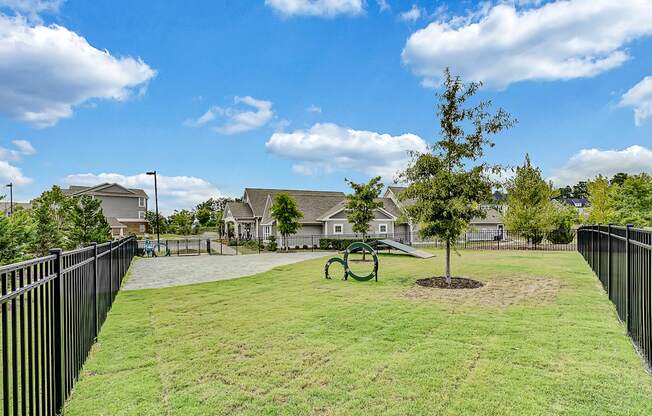 the preserve at ballantyne commons community park with playground and trees