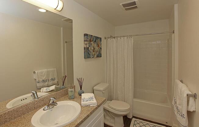 a white sink sitting under a mirror