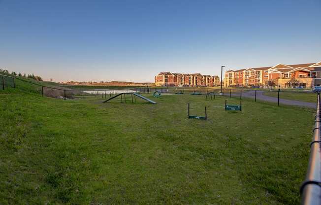 The Park Dog Park Apartments in DeForest, WI
