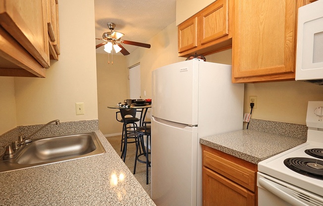 Model Kitchen at Edgewater Landing Apartments in Cleveland OH