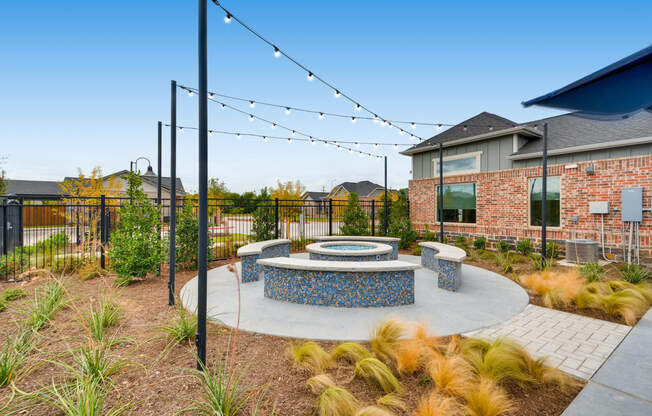 Fire Pit Area at Avilla Heritage, Grand Prairie, Texas