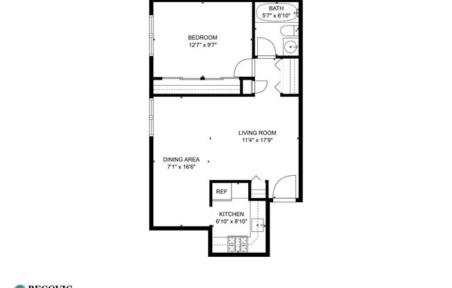 1 bed, 1 bath, 536 sqft, $1,750, Unit 336