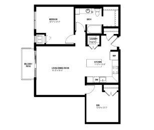 1 bed, 1 bath, 891 sqft, $1,990