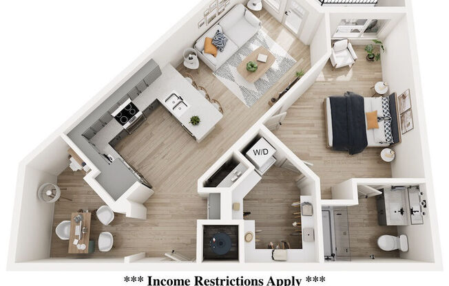1 bed, 1 bath, 833 sqft, $1,875