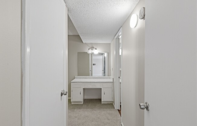 Welcome to Wymore 360 Apartments, where modern design meets comfort. This spacious layout features a stylish vanity area and ample natural light, perfect for your daily routines. Don't miss your chance to call this place home—schedule a tour today!