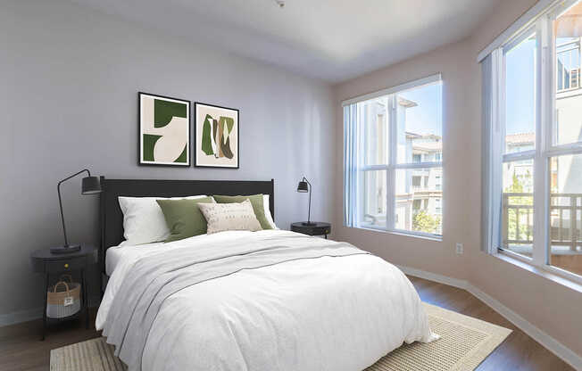 Bedroom with Hard Surface Flooring