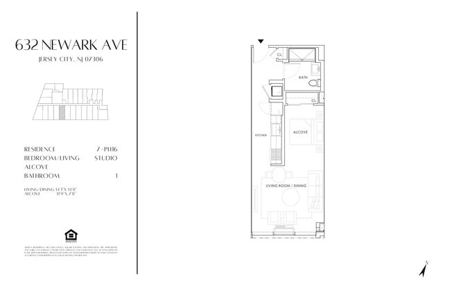 Studio, 1 bath, 534 sqft, $2,917, Unit 1516