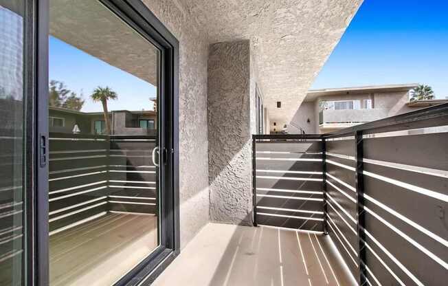 balcony in the rental home