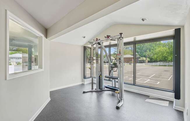A gym room at Lexington on the Green, North Carolina