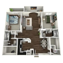 2 beds, 2 baths, 1,218 sqft, $1,935