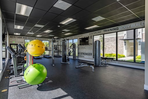 the gym  at a residential apartment community Resia in Decatur GA