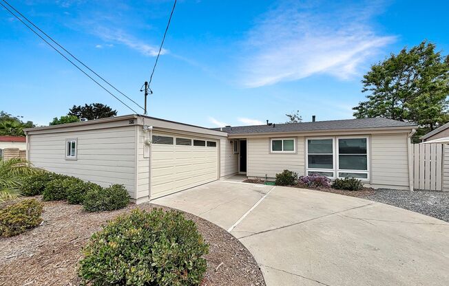 Charming 3BD/2BA House in Serra Mesa w/ W/D, Mini-Split A/C Units, Covered Patio & 2-Car Garage!