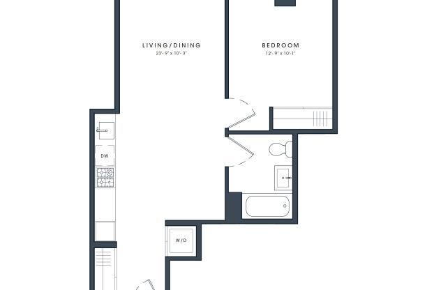 1 bed, 1 bath, $4,995, Unit 1812