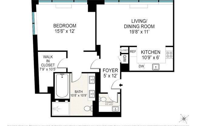 1 bed, 1.5 baths, 921 sqft, $5,950, Unit 28A
