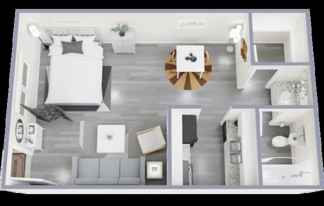 Studio, 1 bath, 450 sqft, $541
