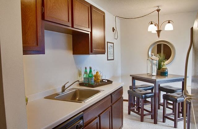 Kitchen  at Cambridge Towers Apartments, Hopkins, MN, 55343